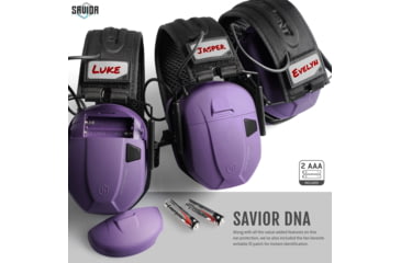 Image of Savior Equipment Apollo Electronic Sound Suppressor, Purple, Collapsed: 5.5 x 5.5 x 4, EM-APOLLO-UR
