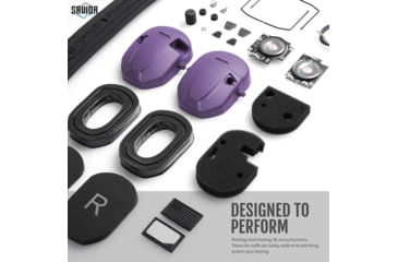 Image of Savior Equipment Apollo Electronic Sound Suppressor, Purple, Collapsed: 5.5 x 5.5 x 4, EM-APOLLO-UR