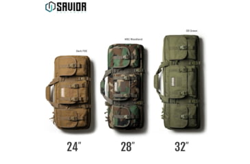Image of Savior Equipment Camo American Classic Shorty Double Rifle Bag, M81 Woodland, 24in, RB-2412DG-V1-M81