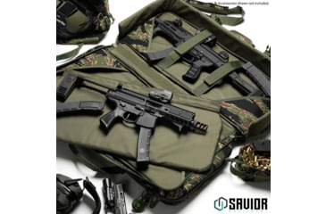 Image of Savior Equipment Camo American Classic Shorty Double Rifle Bag, Tiger Stripe, 24in, RB-2412DG-V1-TIGR