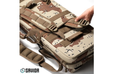 Image of Savior Equipment Camo Urban Warfare Double Rifle Bag, Chocolate Chip Camo, 36in, RB-3612DG-VER2-DBDU