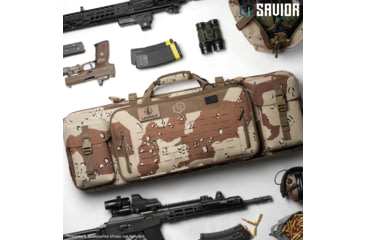 Image of Savior Equipment Camo Urban Warfare Double Rifle Bag, Chocolate Chip Camo, 36in, RB-3612DG-VER2-DBDU