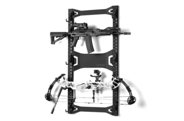 Image of Savior Equipment Horizontal Wall Rack, Black, RK-ARC5FG-WM-BK