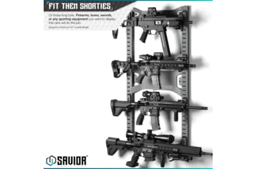 Image of Savior Equipment Horizontal Wall Rack, Gray, RK-ARC5FG-WM-GS