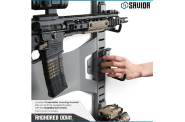 Image of Savior Equipment Horizontal Wall Rack, Gray, RK-ARC5FG-WM-GS