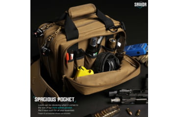 Image of Savior Equipment Mini Range Bag, Dark FDE, 12.5 x 8.5 x 3.25in, RA-DGSPWS-MINI-TN