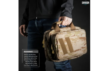Image of Savior Equipment Multicam Specialist Pistol Case, Multicam Arid, 12.5in L x 8.5in H x 2.5in W, HC-DGSPORT-WS-MCID
