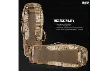 Image of Savior Equipment MULTICAM T.G.B Coffin Covert Single Rifle Case, 30in, Multicam Arid, RB-COVERT30-SS-MCID