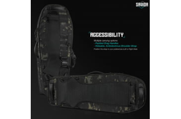 Image of Savior Equipment MULTICAM T.G.B Coffin Covert Single Rifle Case, 30in, Multicam Black, RB-COVERT30-SS-MCB