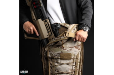 Image of Savior Equipment MULTICAM T.G.B Coffin Covert Single Rifle Case, 34in, Multicam Arid, RB-COVERT34-SS-MCID