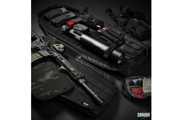 Image of Savior Equipment MULTICAM T.G.B Coffin Covert Single Rifle Case, 34in, Multicam Black, RB-COVERT34-SS-MCB