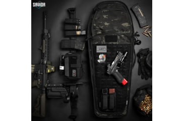 Image of Savior Equipment MULTICAM T.G.B Coffin Covert Single Rifle Case, 34in, Multicam Black, RB-COVERT34-SS-MCB