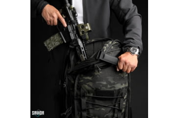 Image of Savior Equipment MULTICAM T.G.B Coffin Covert Single Rifle Case, 34in, Multicam Black, RB-COVERT34-SS-MCB