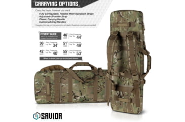 Image of Savior Equipment MULTICAM Urban Warfare Double Rifle Case, 46in, Multicam Original, RB-4612DG-VER2-MCOG