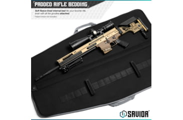 Image of Savior Equipment Patriot Single Single Rifle Case, 35in, Gray, RB-SG36-V1-GS