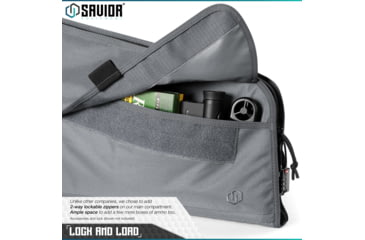 Image of Savior Equipment Patriot Single Single Rifle Case, 35in, Gray, RB-SG36-V1-GS