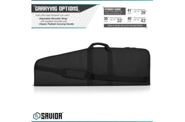 Image of Savior Equipment Patriot Single Single Rifle Case, 45in, Black, RB-SG46-V1-BK