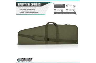 Image of Savior Equipment Patriot Single Single Rifle Case, OD Green, 45in L x 7.5-12.5in W, RB-SG46-V1-OG