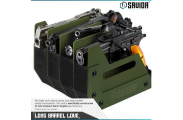 Image of Savior Equipment Pistol Rack, 4-Slot, OD Green, RK-HAND-XFOUR-OG