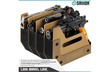 Image of Savior Equipment Pistol Rack, 4-Slot, RAL 8000 Tan, RK-HAND-XFOUR-TN