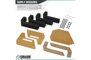 Image of Savior Equipment Pistol Rack, 4-Slot, RAL 8000 Tan, RK-HAND-XFOUR-TN