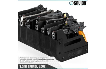 Image of Savior Equipment Pistol Rack, 8-Slot, Black, RK-HAND-X8-BK