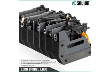 Image of Savior Equipment Pistol Rack, 8-Slot, Gray, RK-HAND-X8-GS