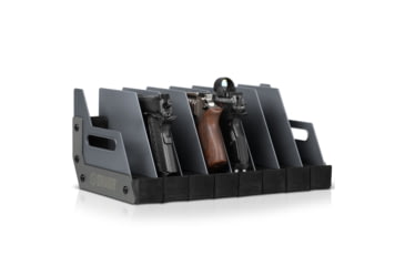Image of Savior Equipment 8 Slot Pistol Rack, Grey, 7in H x 16.5in L x 9.5in D, RK-HAND-X8-GS