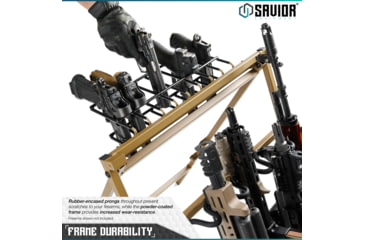 Image of Savior Equipment Pistol Rack Attachment for Shorty Rifle Rack - 8 Slots, Tan, Tan, 22in x 7in x 3in, RK-SBR9-ACC-8PIS-TN