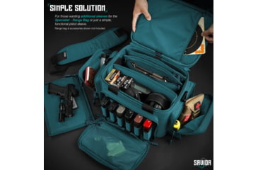 Image of Savior Equipment Replacement Pistol Sleeve for Specialist Range Bag - 3 Pack, Savior Teal, 12.25 x 8.75 x 0.5, HC-RA3GUN-SPARE-3PC-TE