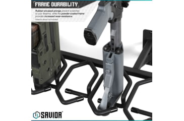Image of Savior Equipment Rifle Wall Rack, Black, RK-RIF6-WALL-BK