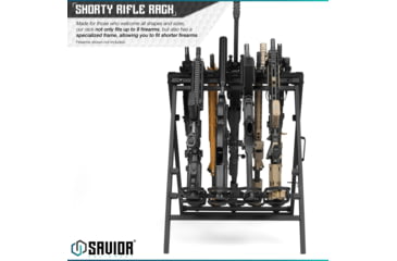 Image of Savior Equipment Shorty Rifle Rack, Black, RK-SBR9-ST-BK