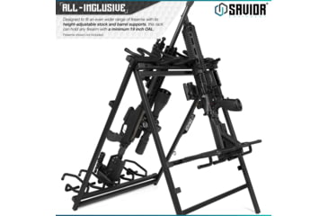 Image of Savior Equipment Shorty Rifle Rack, Black, RK-SBR9-ST-BK