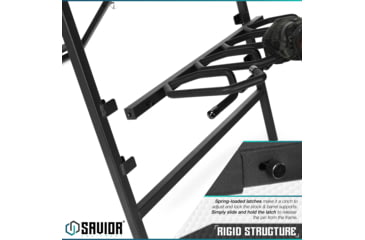 Image of Savior Equipment Shorty Rifle Rack, Black, RK-SBR9-ST-BK