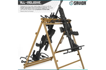 Image of Savior Equipment Shorty Rifle Rack, RAL 8000 Tan, RK-SBR9-ST-TN