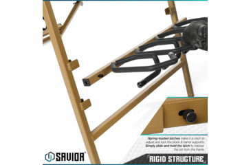 Image of Savior Equipment Shorty Rifle Rack, RAL 8000 Tan, RK-SBR9-ST-TN