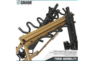 Image of Savior Equipment Shorty Rifle Rack, RAL 8000 Tan, RK-SBR9-ST-TN