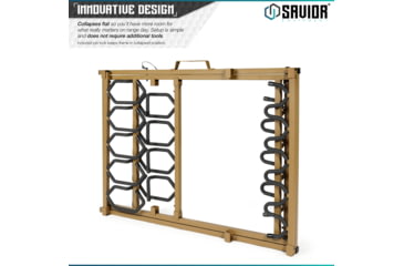 Image of Savior Equipment Shorty Rifle Rack, RAL 8000 Tan, RK-SBR9-ST-TN
