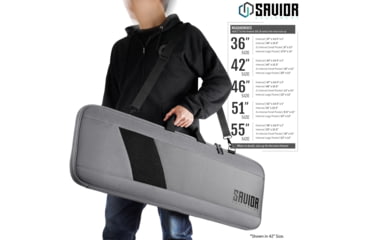 Image of Savior Equipment Specialist 36in Single Rifle Case, Gray, 36 x 14.5 x 1, RB-SG36-WS-GS