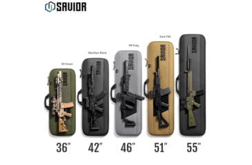 Image of Savior Equipment Specialist 42in Single Rifle Case, Gray, 42 x 14.5 x 1, RB-SG42-WS-GS