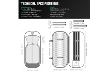 Image of Savior Equipment Specialist Covert Single Rifle Case, 30in, Black, RB-SGSPORT30-WS-BK