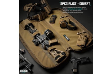 Image of Savior Equipment Specialist Covert Single Rifle Case, 34in, Dark FDE, RB-SGSPORT34-WS-TN