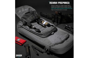 Image of Savior Equipment Specialist Covert Single Rifle Case, Grey, 29.5in H x 12.5in L x 3in W, RB-SGSPORT30-WS-GS