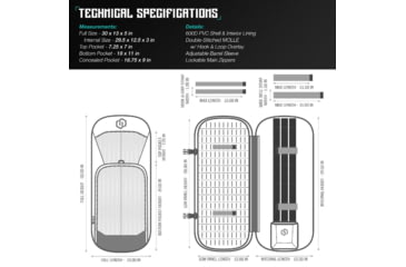 Image of Savior Equipment Specialist Covert Single Rifle Case, Grey, 29.5in H x 12.5in L x 3in W, RB-SGSPORT30-WS-GS
