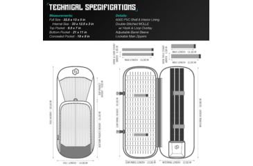 Image of Savior Equipment Specialist Covert Single Rifle Case, Grey, 33in H x 12.5in L x 3in W, RB-SGSPORT34-WS-GS