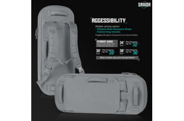 Image of Savior Equipment Specialist Covert Single Rifle Case, SW Gray, RB-SGSPORT38-WS-GS