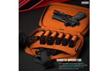 Image of Savior Equipment Specialist Double Pistol Bag, Hi-Viz Orange, HC-DGSPORT-WS-AN