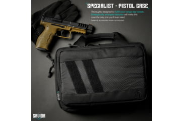 Image of Savior Equipment Specialist Double Pistol Case, Black, HC-DGSPORT-WS-BK