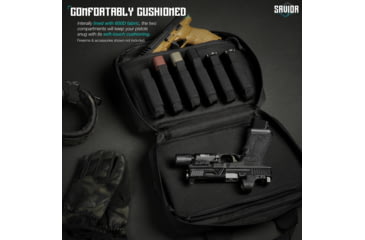 Image of Savior Equipment Specialist Double Pistol Case, Black, HC-DGSPORT-WS-BK