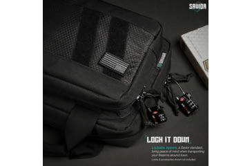 Image of Savior Equipment Specialist Double Pistol Case, Black, HC-DGSPORT-WS-BK